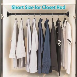 Closet Rod 28-51 In Adjustable Heavy Duty Shower Rods for Bathroom Wall Mounted